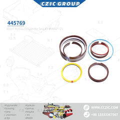 Boom hydraulic cylinder seal kit Ø200 / 125, 445769