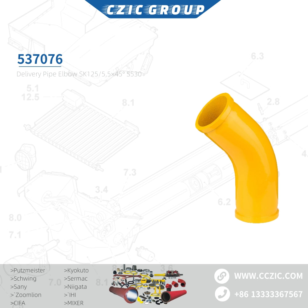 Delivery pipe elbow SK125/5,5x45° 530S 537076