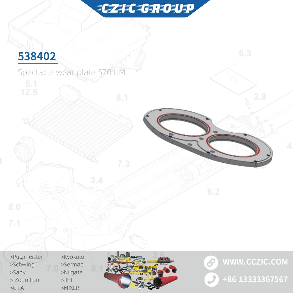 Spectacle Wear Plate 570 HM OEM 538402